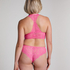 Slip brésilien Invisible Lace Back, Rose