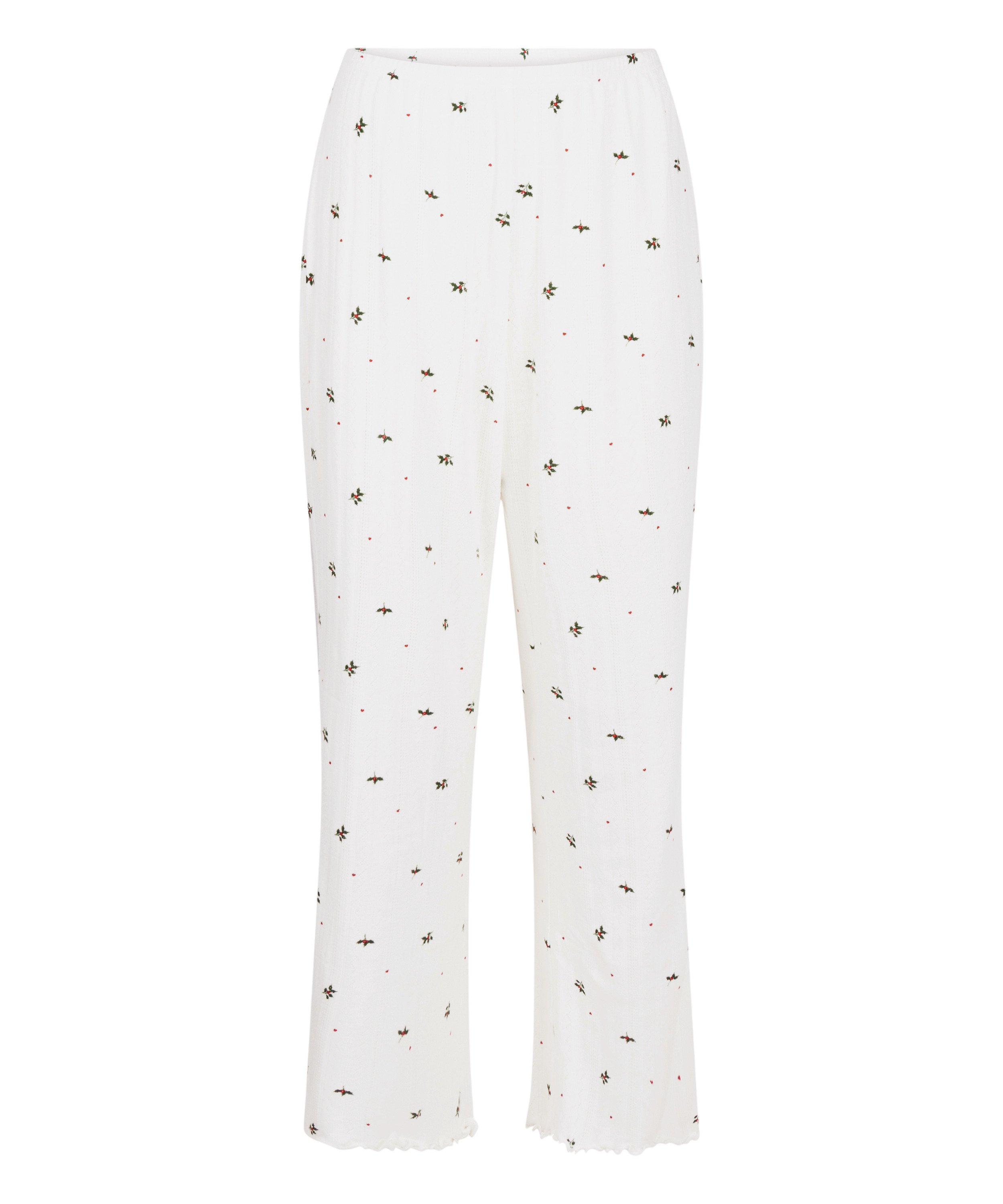 Pantalon de pyjama Pointelle, Blanc, main