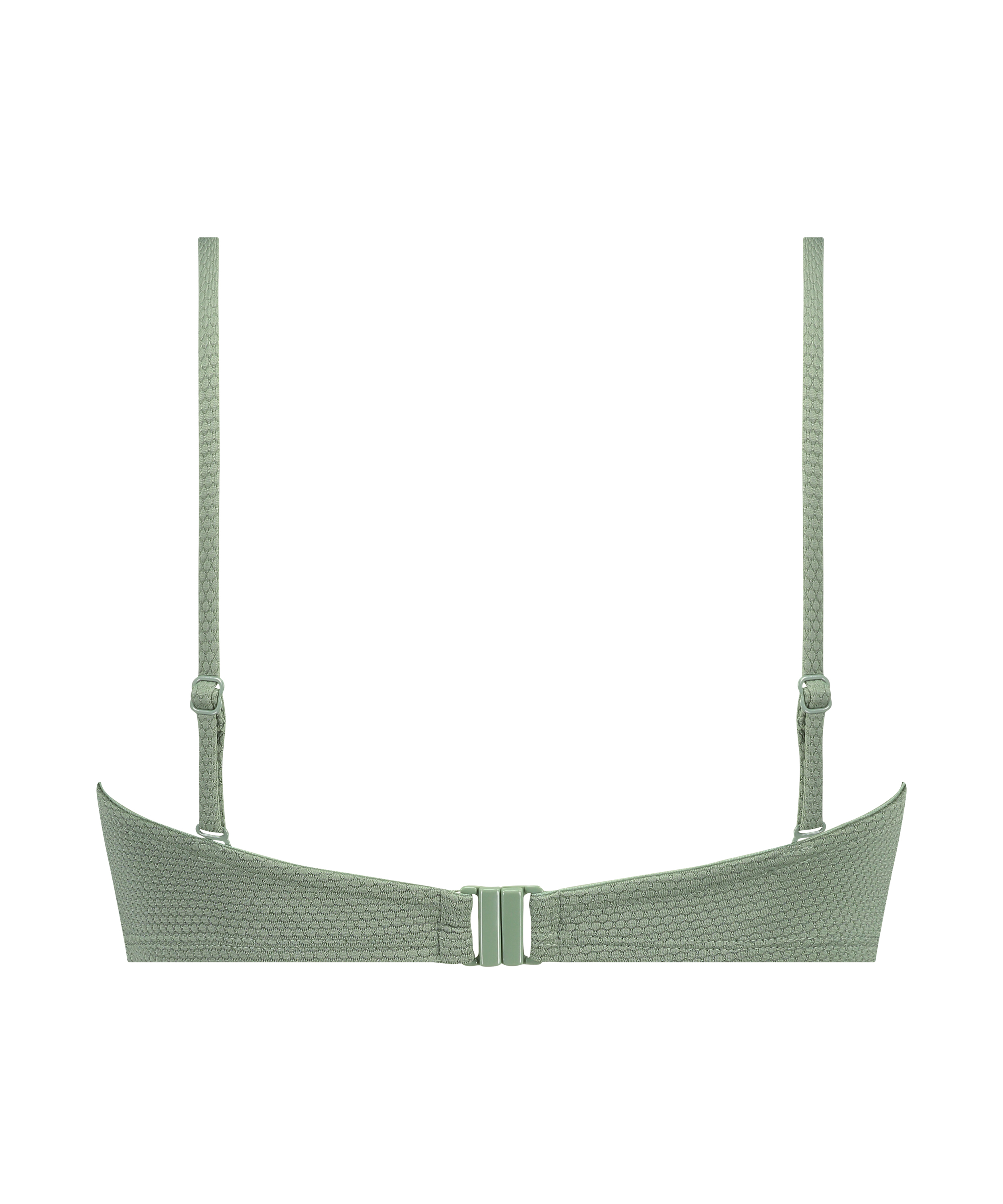 Haut de bikini à armatures à effet push-up préformé Scallop Taille A - E, Vert, main