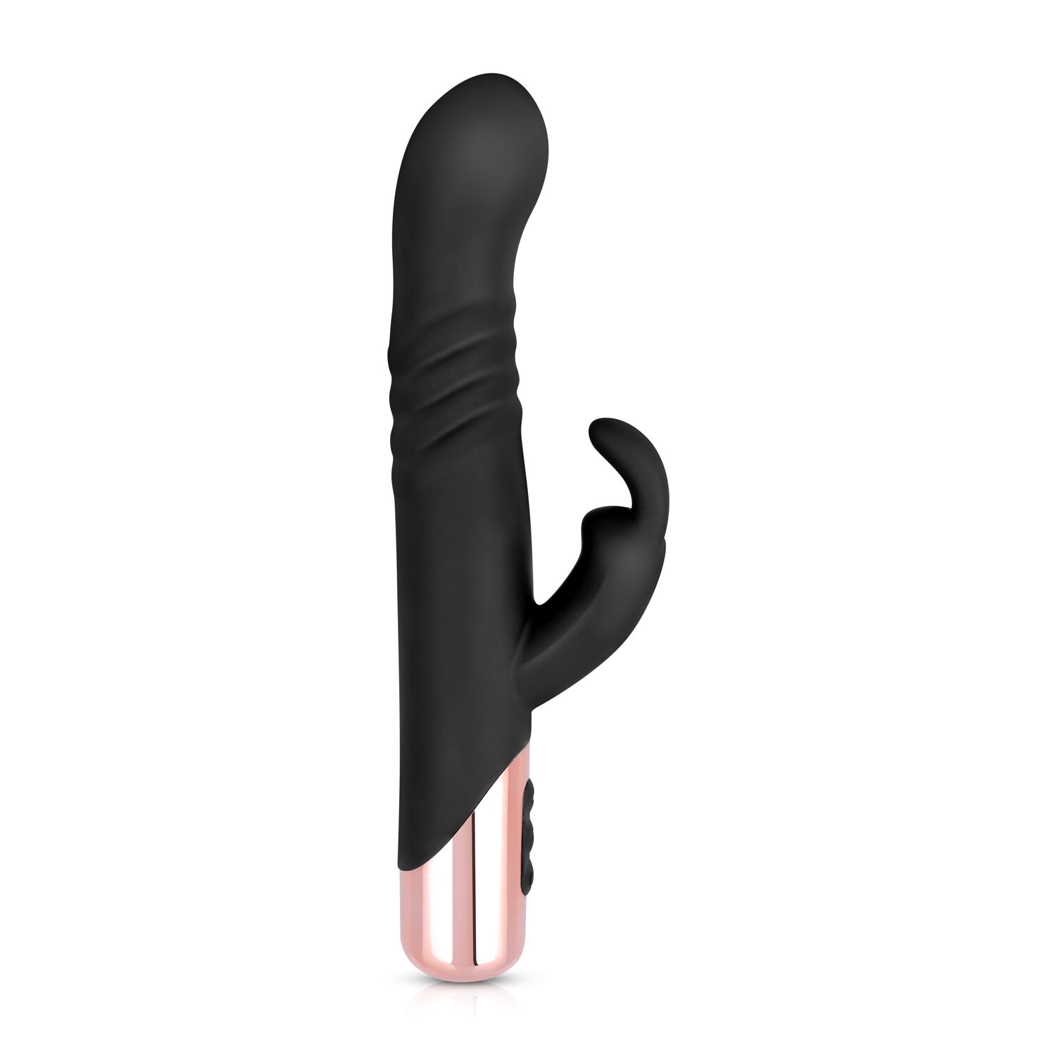 Vibromasseur Rabbit Rosy Gold, Noir Vibromasseur Rabbit Rosy Gold, Noir