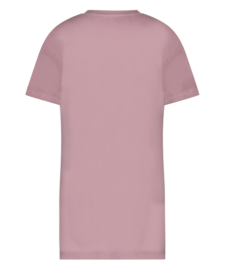 Chemise de nuit col rond, Violet