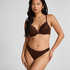 Soutien-gorge &agrave; armatures pr&eacute;form&eacute; push-up Marine, Marron