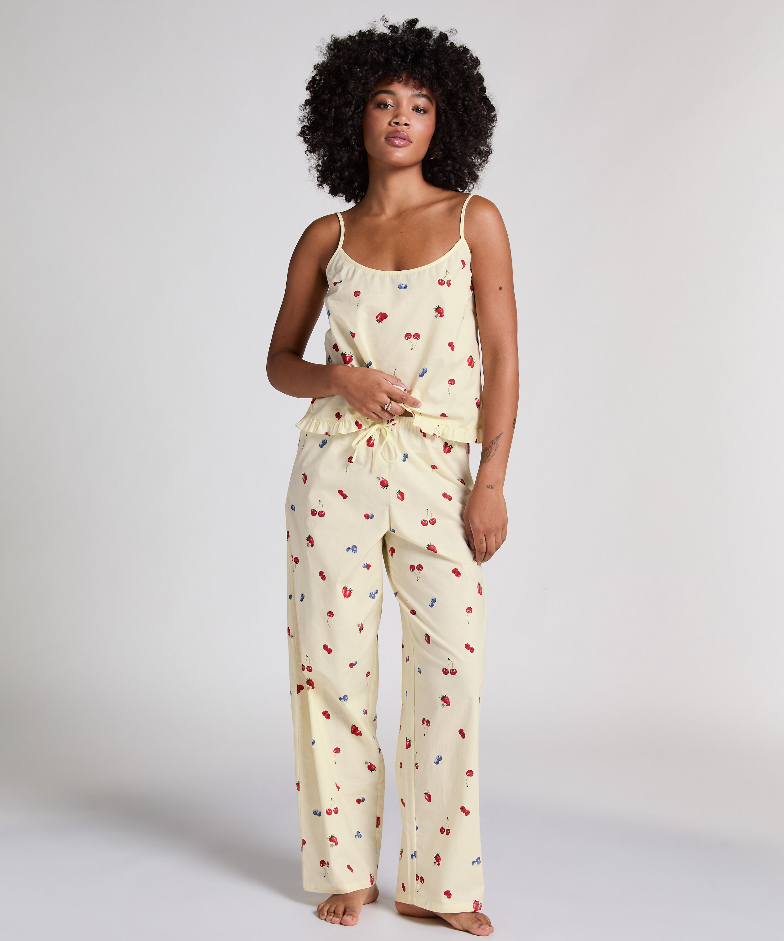 Pantalon tissé, Jaune Pantalon tissé, Jaune