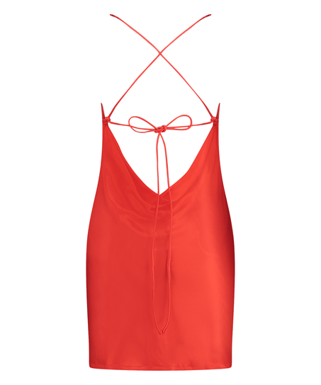 Robe mini Satin, Rouge