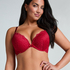 Soutien-gorge à armatures préformé push-up Marine, Rouge