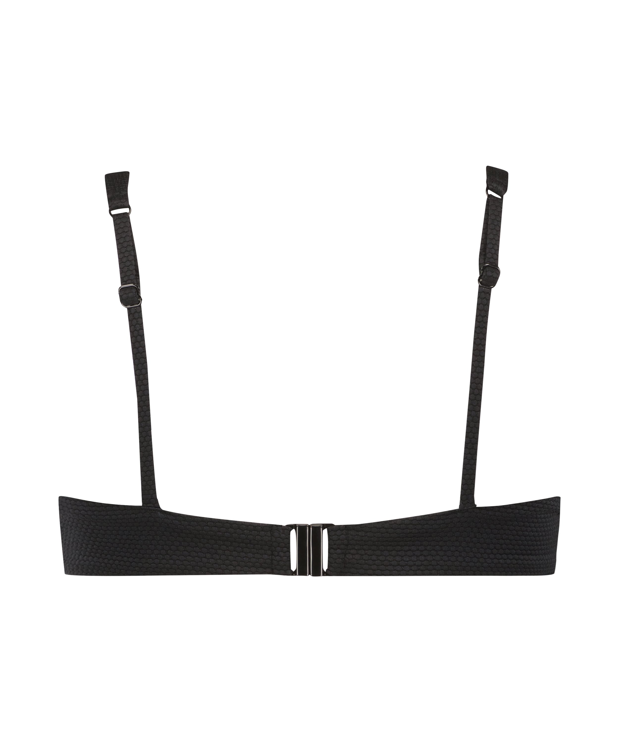 Haut de bikini à armatures non préformé Scallop, Noir, main