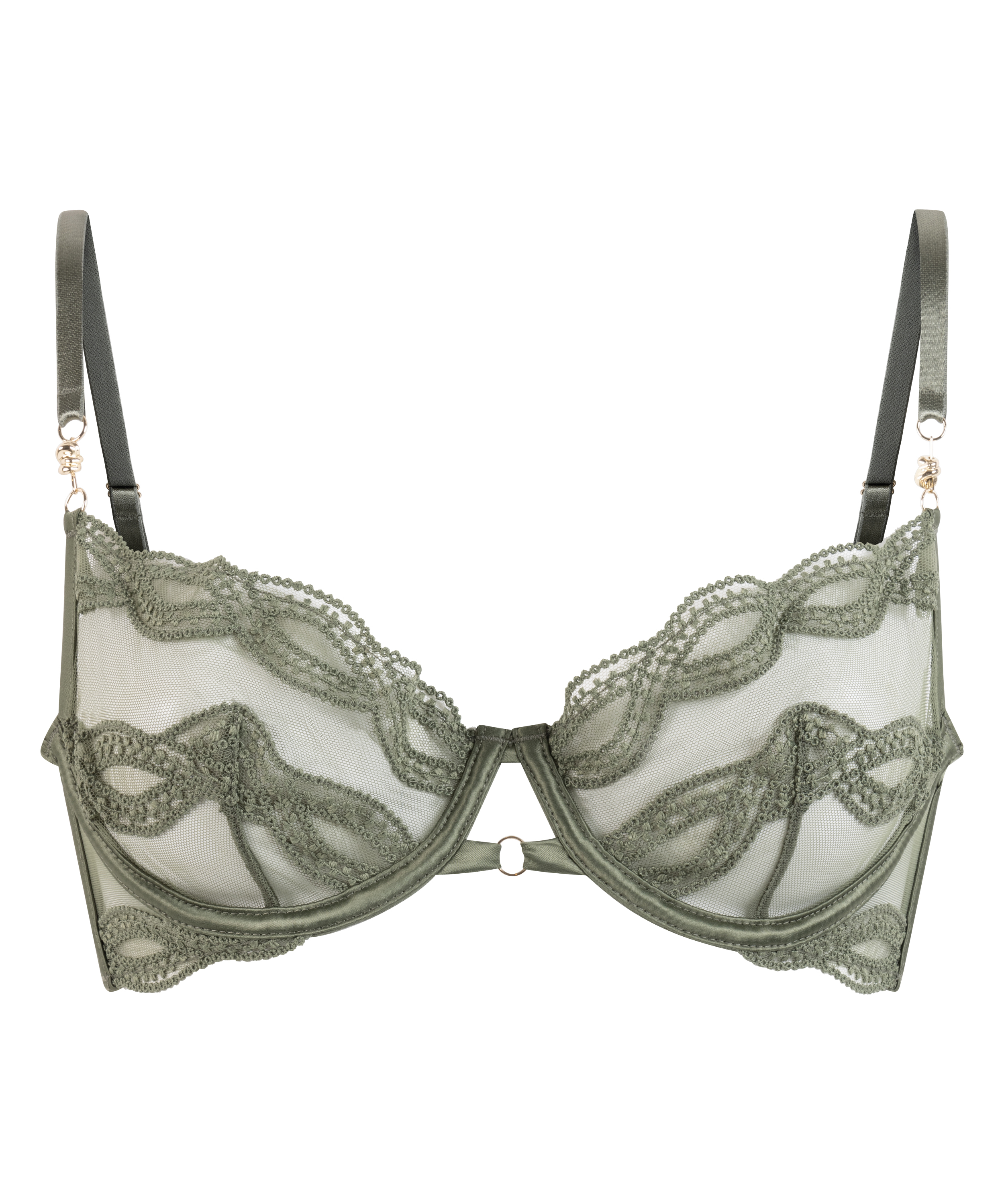 Soutien-gorge à armatures non rembourré Shae, Vert, main