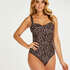 Maillot de bain Leopard, Beige