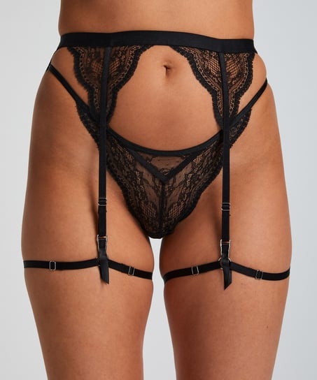 Porte-jarretelles Isabelle, Noir