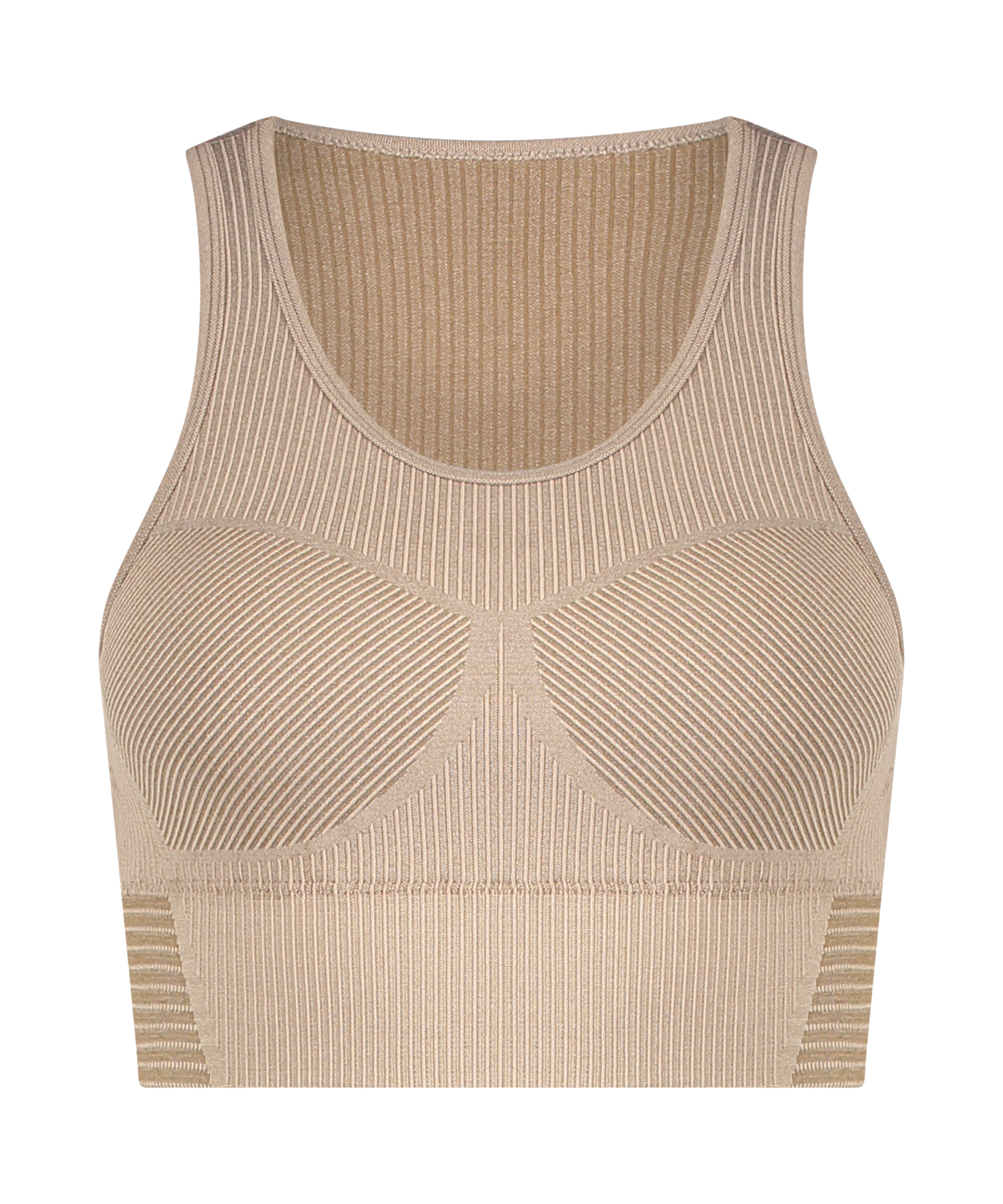 HKMX Soutien-gorge de sport sans couture, Gris, main