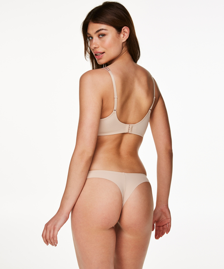 Soutien-gorge à armatures préformé Satin fleece, Beige