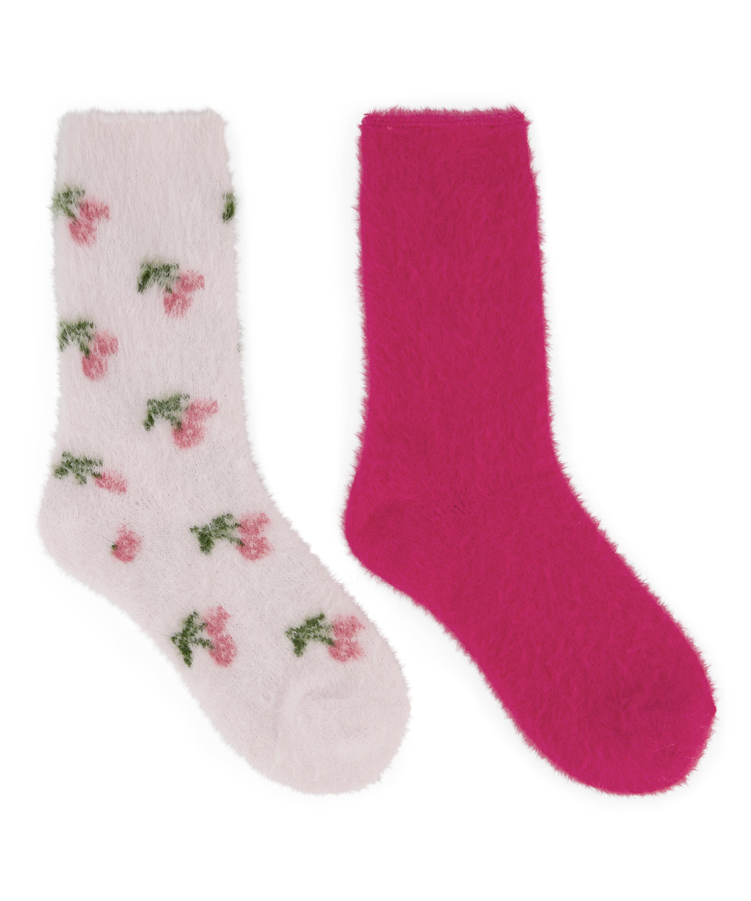 Lot de 2 Paires de Chaussettes Cosy, Rose, main