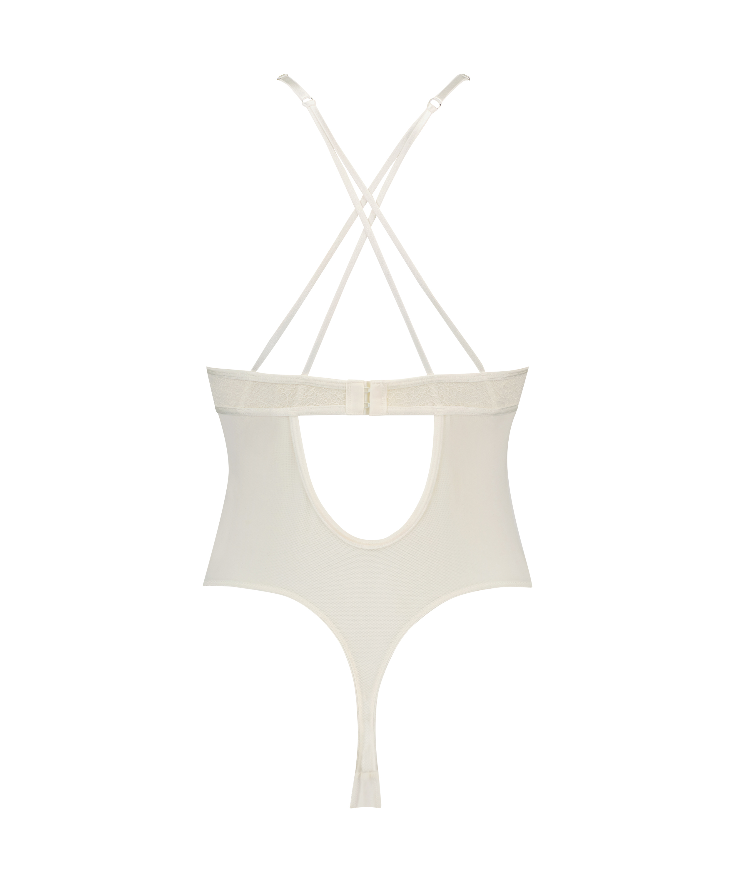 Body à armatures non rembourré Isabelle, Blanc, main