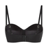 Soutien-gorge push-up sans bretelles à armatures préformé Smooth, Noir