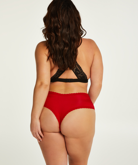 Slip brésilien en forme de V Vixen Curvy, Rouge