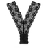 String en dentelle Vibrant Télécommandé, Noir