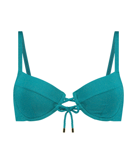 Haut de bikini Relief, Vert