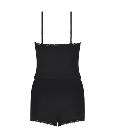 Ensemble de pyjama court Cami, Noir