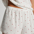 Short de pyjama Pointelle, Blanc