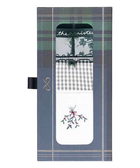 Ensemble cadeau de strings de Noël, Vert