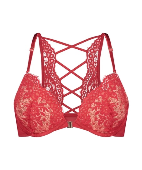 Soutien-gorge à armatures préformé push-up Cardi, Rouge
