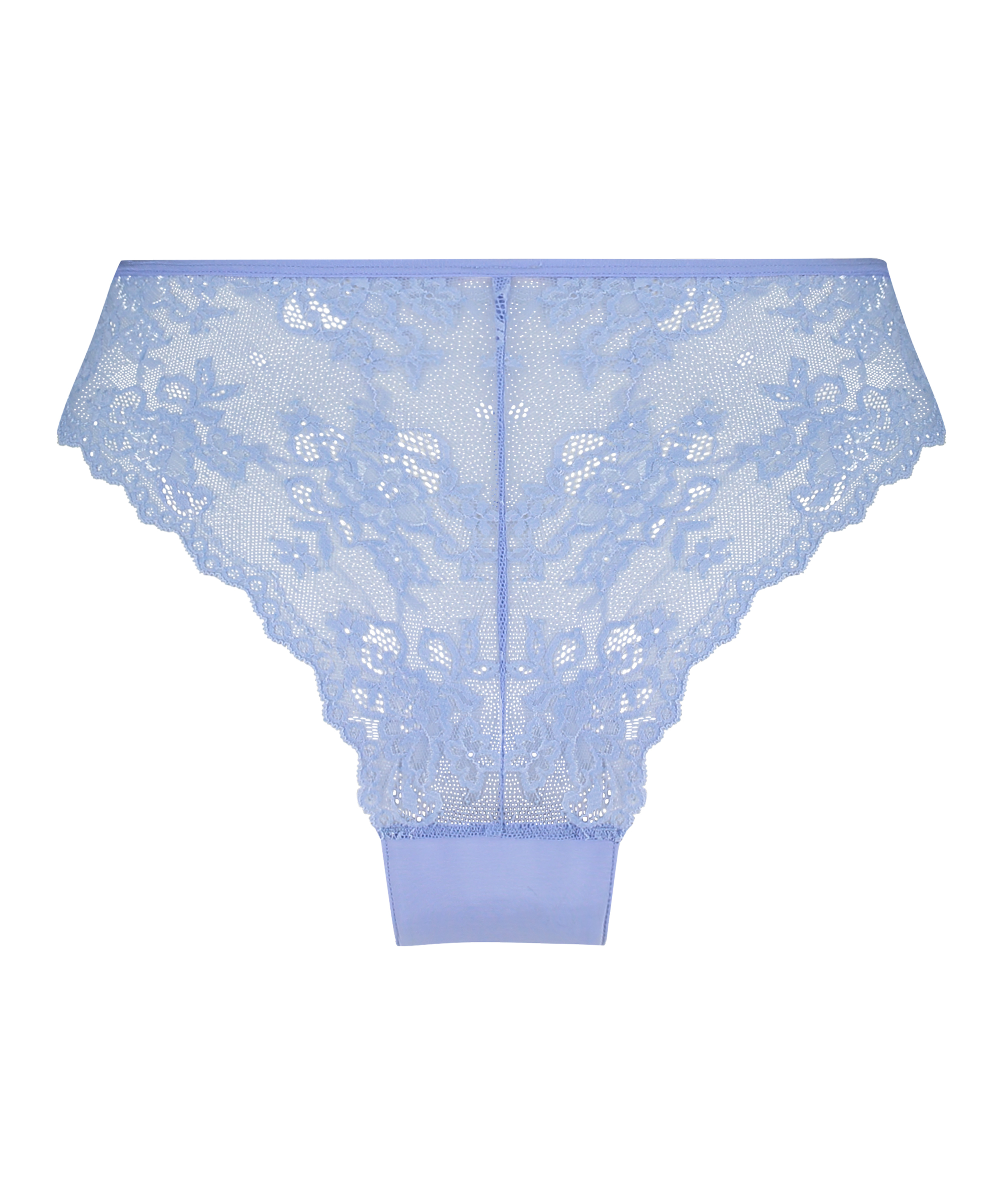 Slip brésilien Invisible Lace Back, Bleu, main