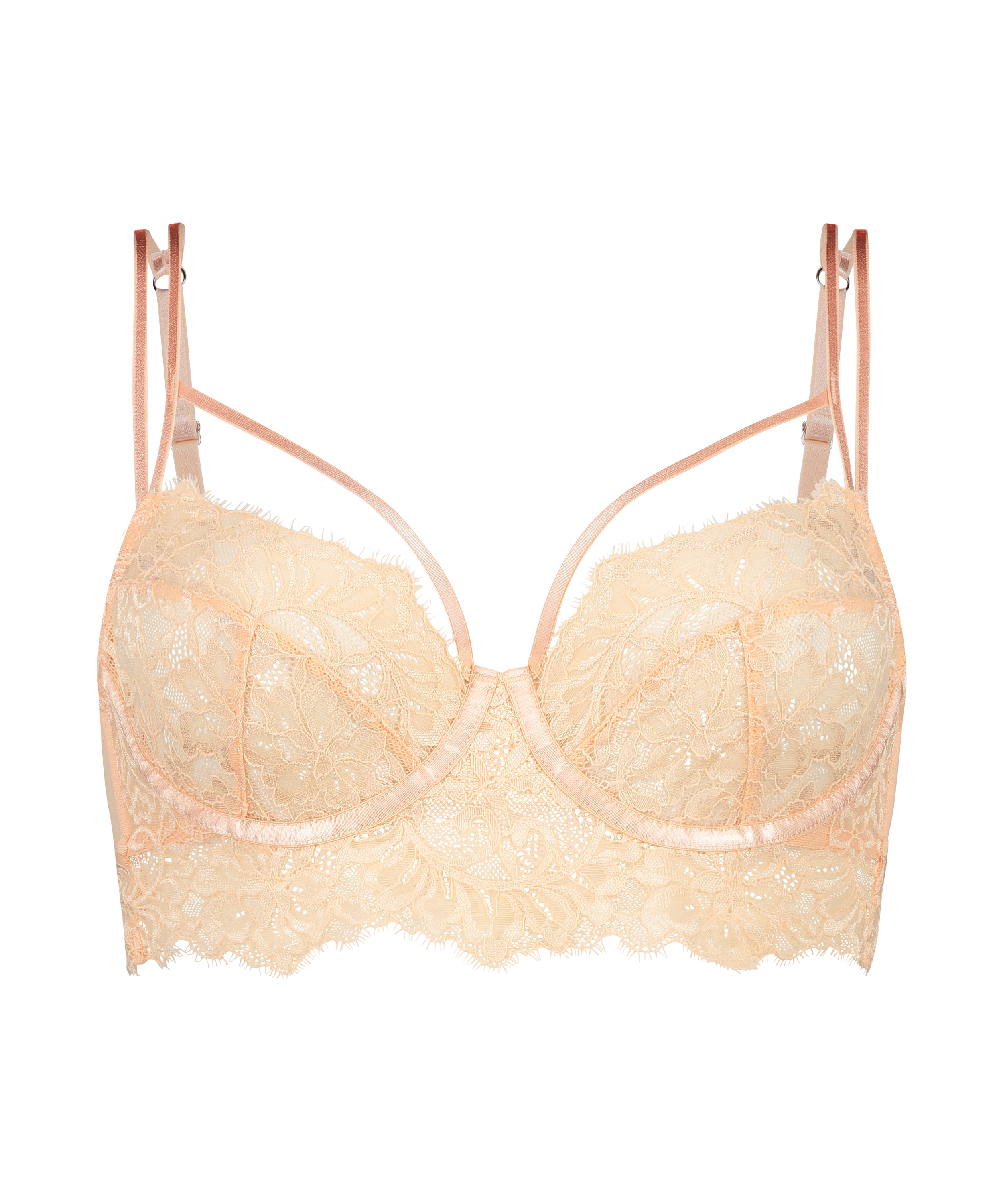 Soutien-gorge à armatures préformé longline Isabella, Orange, main