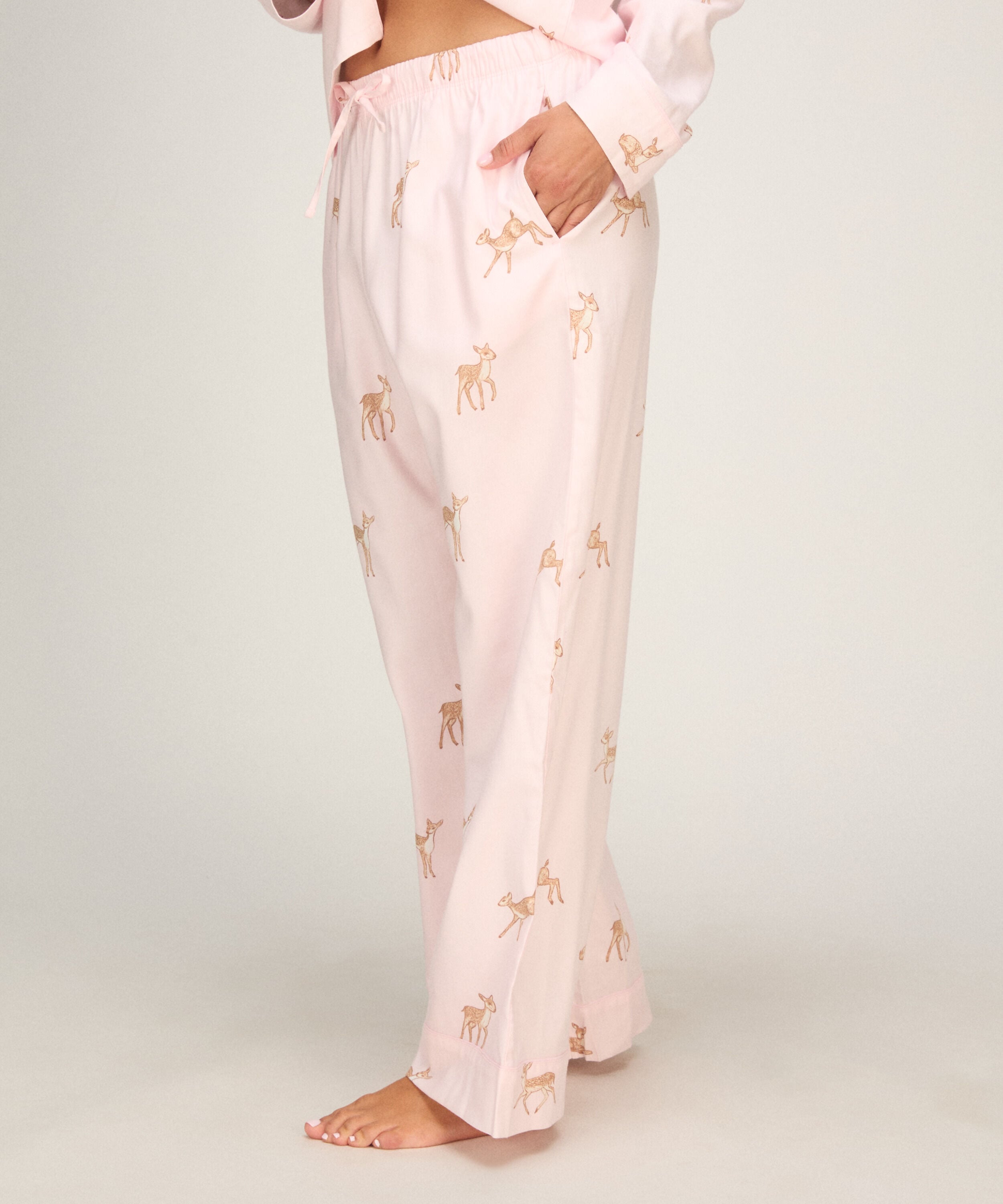 Pant Woven Deer, Rose
