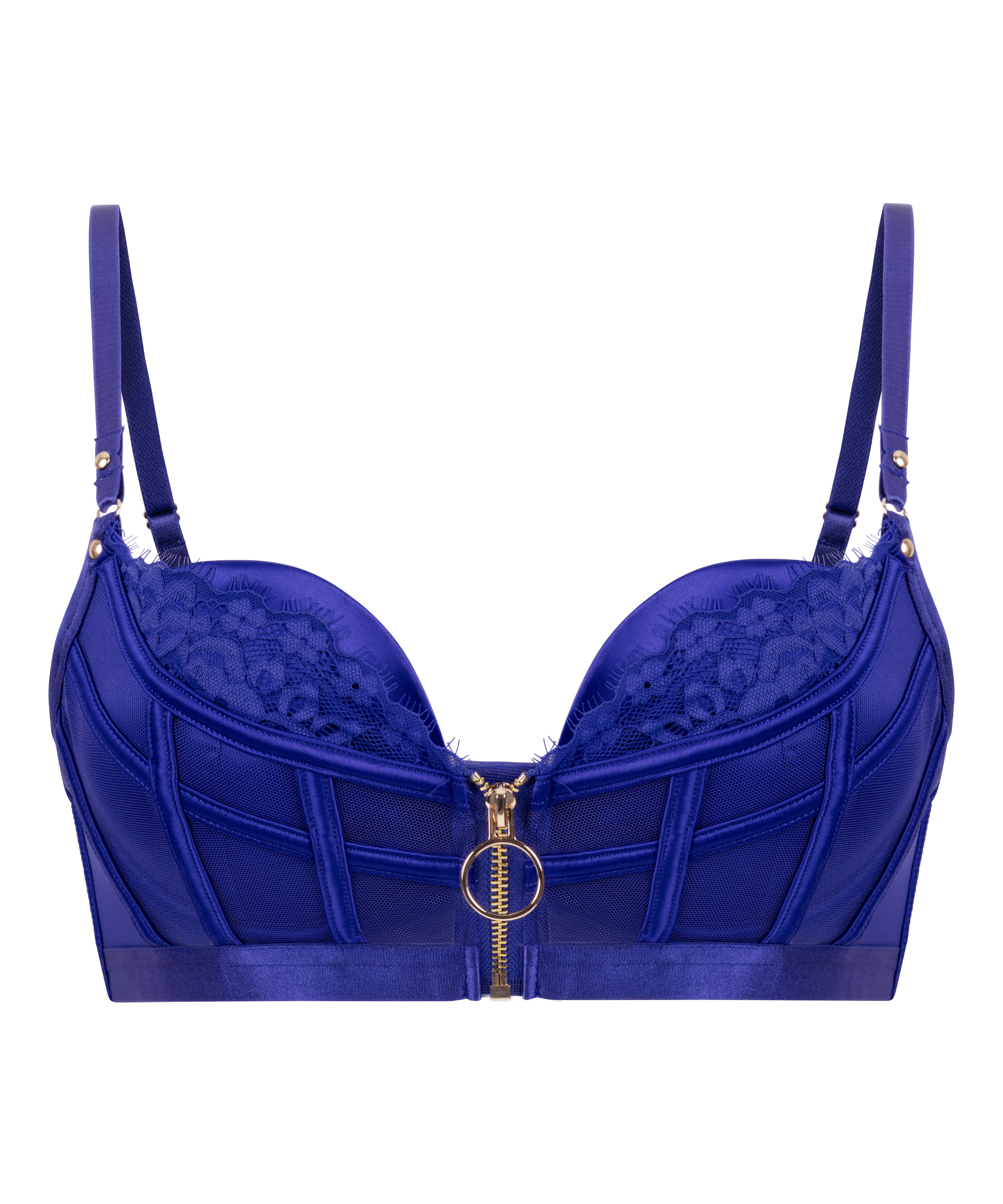 Soutien-gorge à armatures push-up préformé Sable, Bleu, main