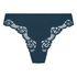 Slip brésilien Lace & Shine, Bleu