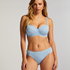 Slip de Bikini Rio Scallop, Bleu