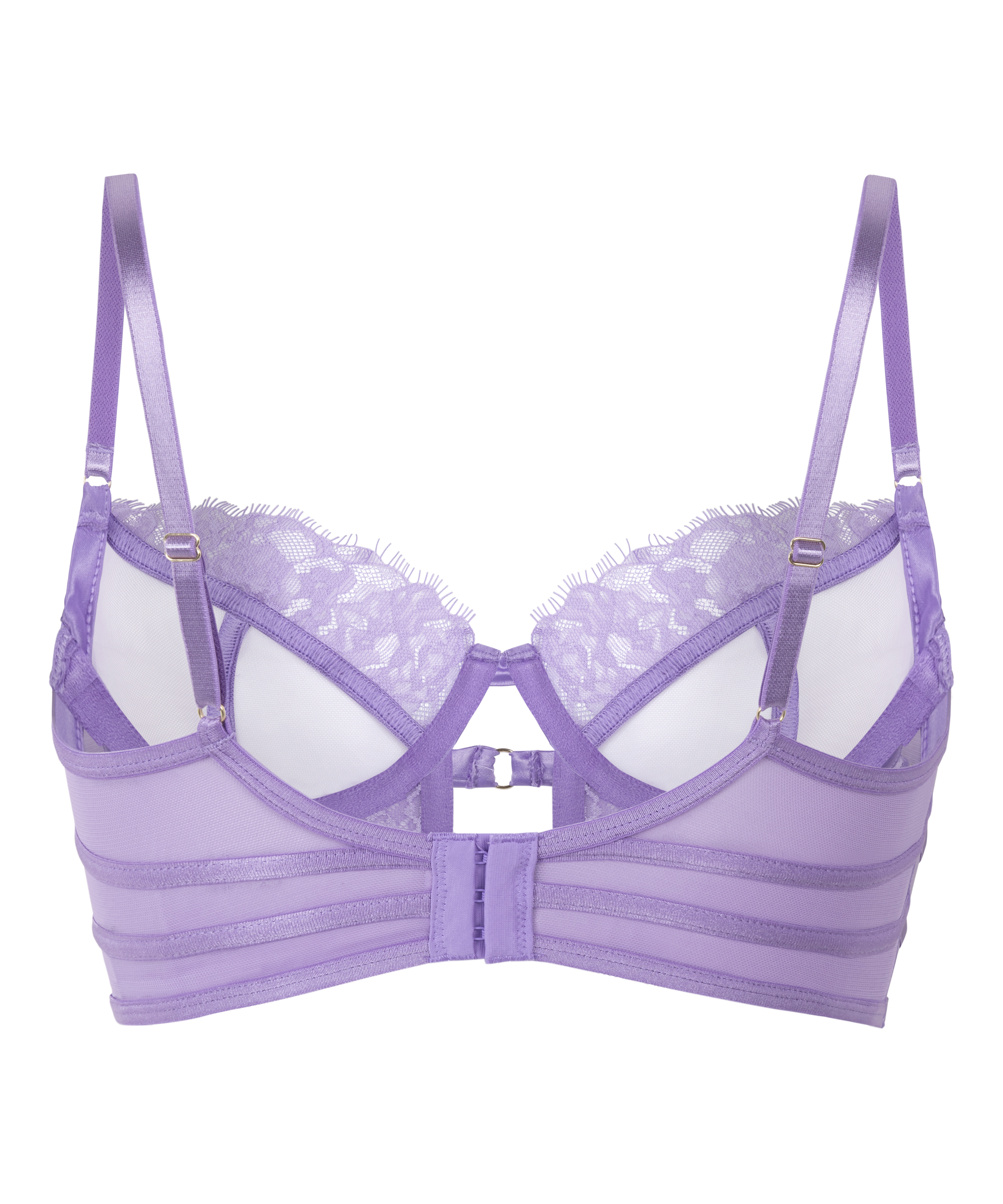 Soutien-gorge à armatures non-rembourré longline Nienke, Violet, main