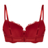 Soutien-gorge à armatures préformé Teddy, Rouge