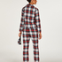 Pyjama Check Twill, Blanc