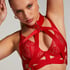 Soutien-gorge bustier non-rembourré à armatures Clementine, Rouge