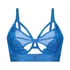 Soutien-gorge à armatures non-préformé longline Pleasure, Bleu