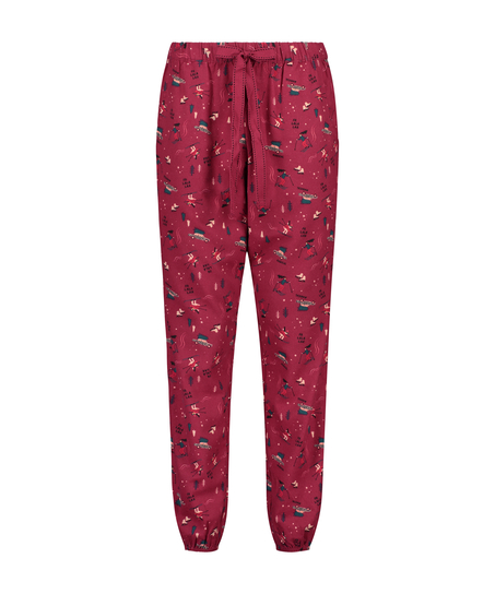 Pantalon de pyjama Twill, Rouge