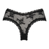 Slip brésilien V-shape mesh, Noir