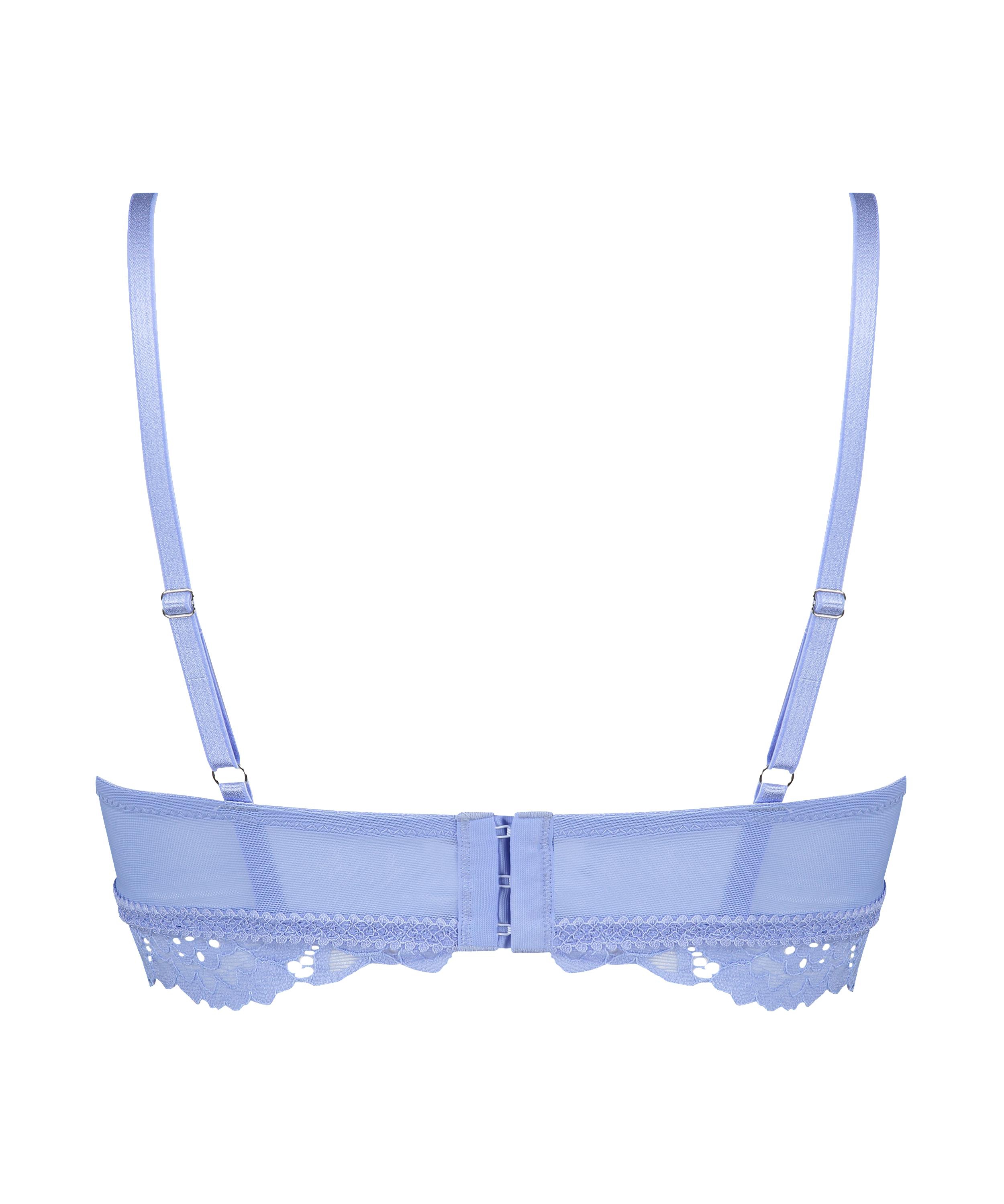 Soutien-gorge préformé sans armatures longline Shiloh, Bleu, main