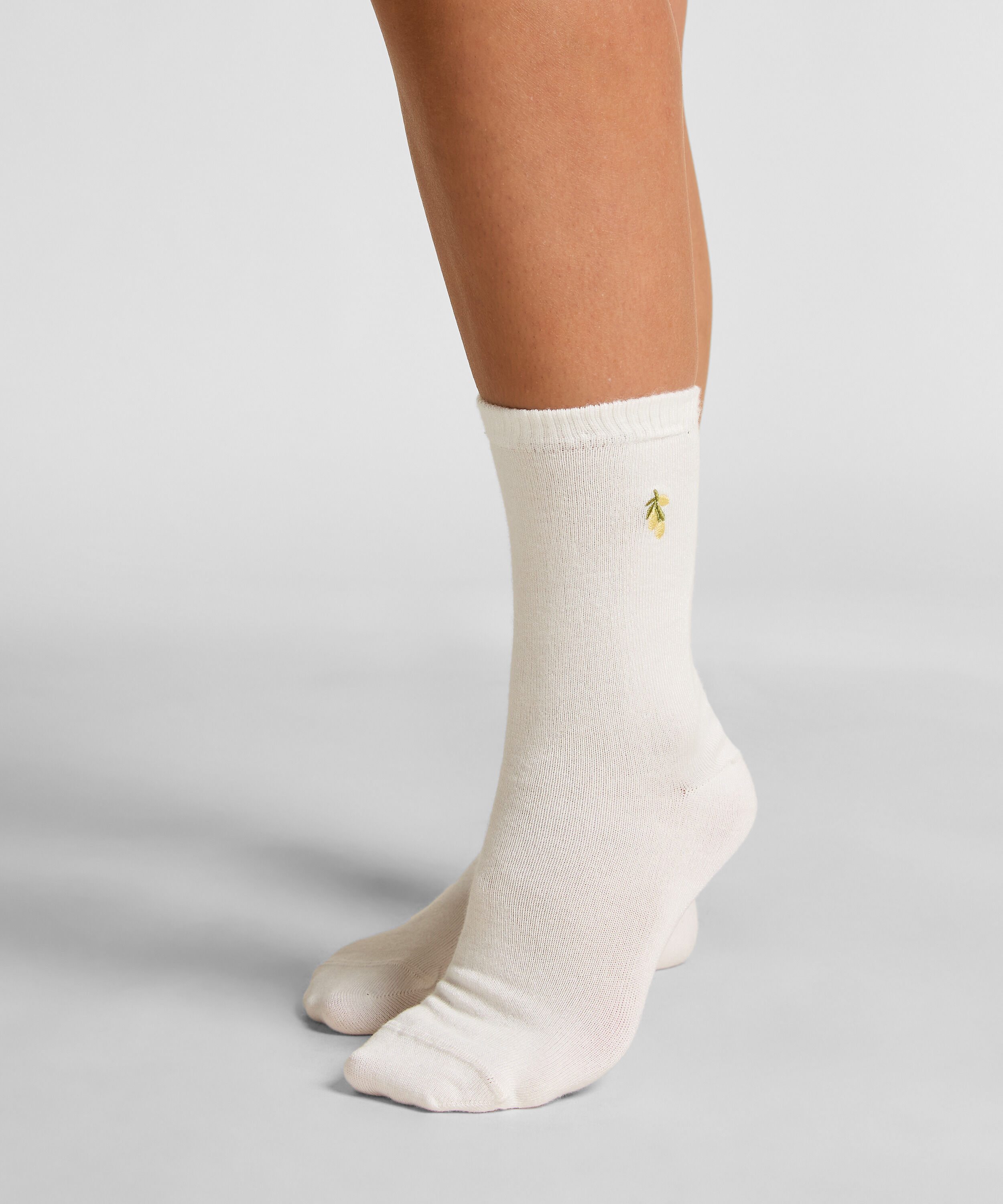 Chaussettes courtes en modal, Blanc Chaussettes courtes en modal, Blanc
