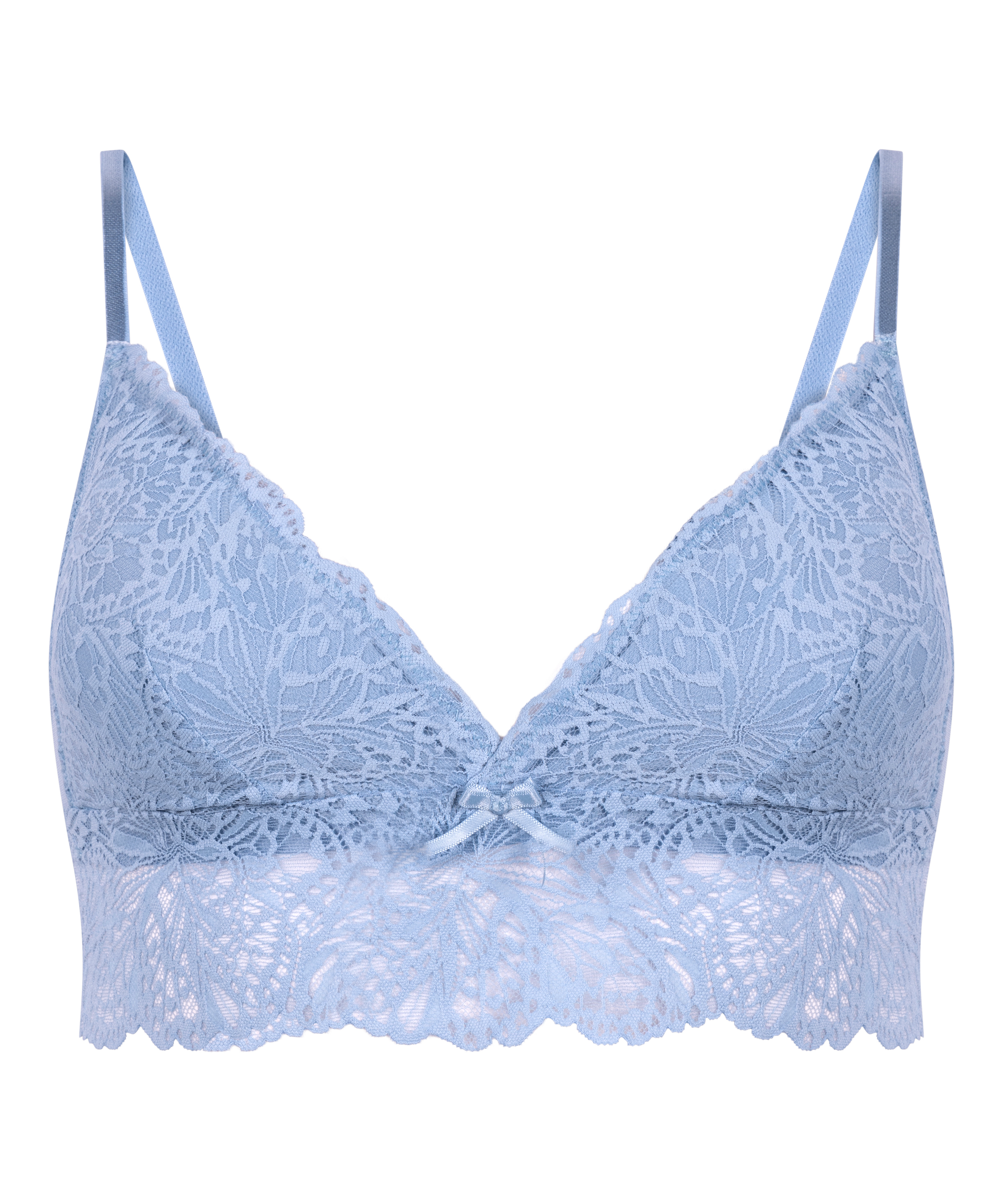 Brassière triangle Posie, Bleu, main