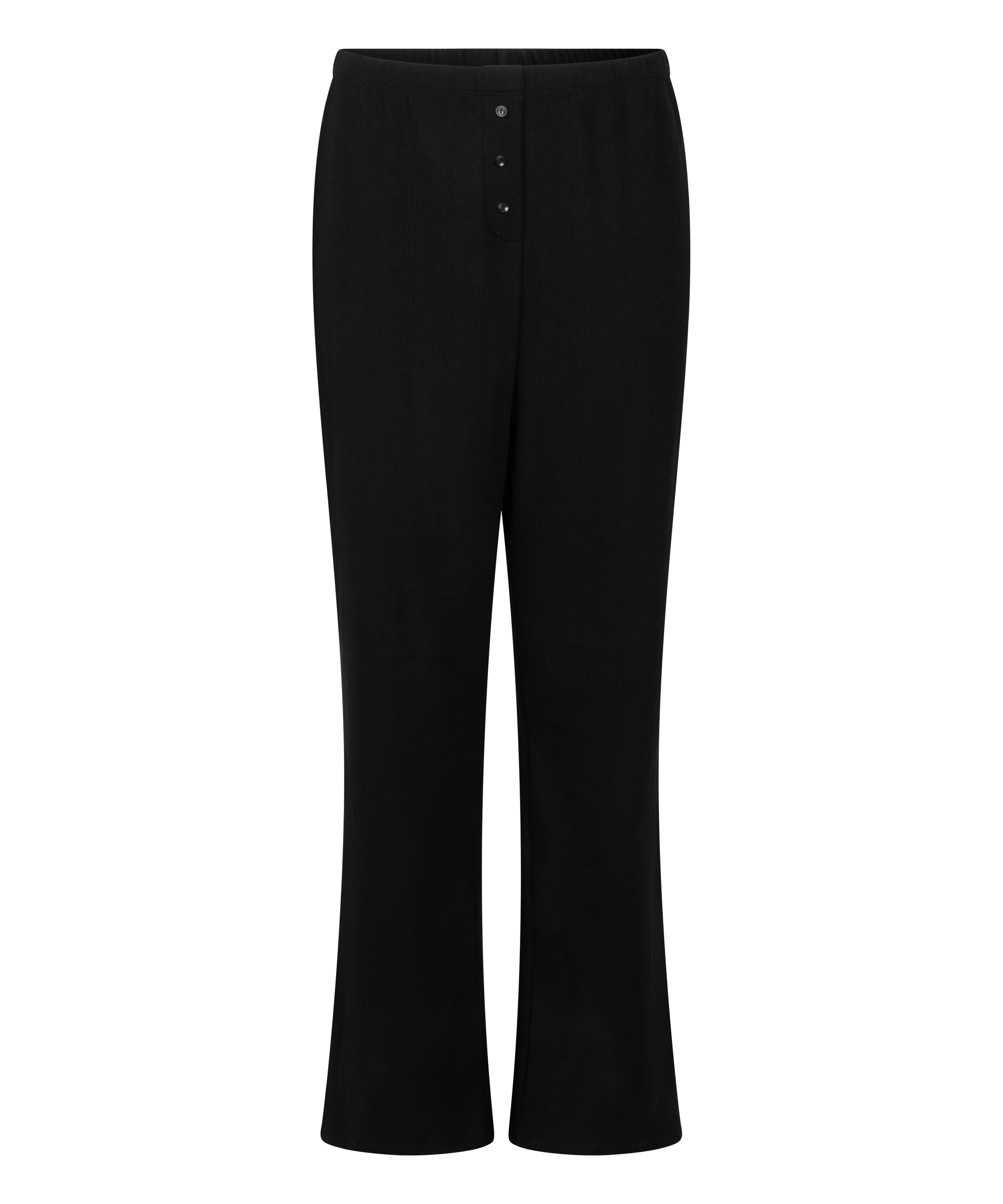 Pantalon de pyjama Pointelle, Noir, main