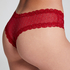 Slip brésilien V-shape mesh, Rouge