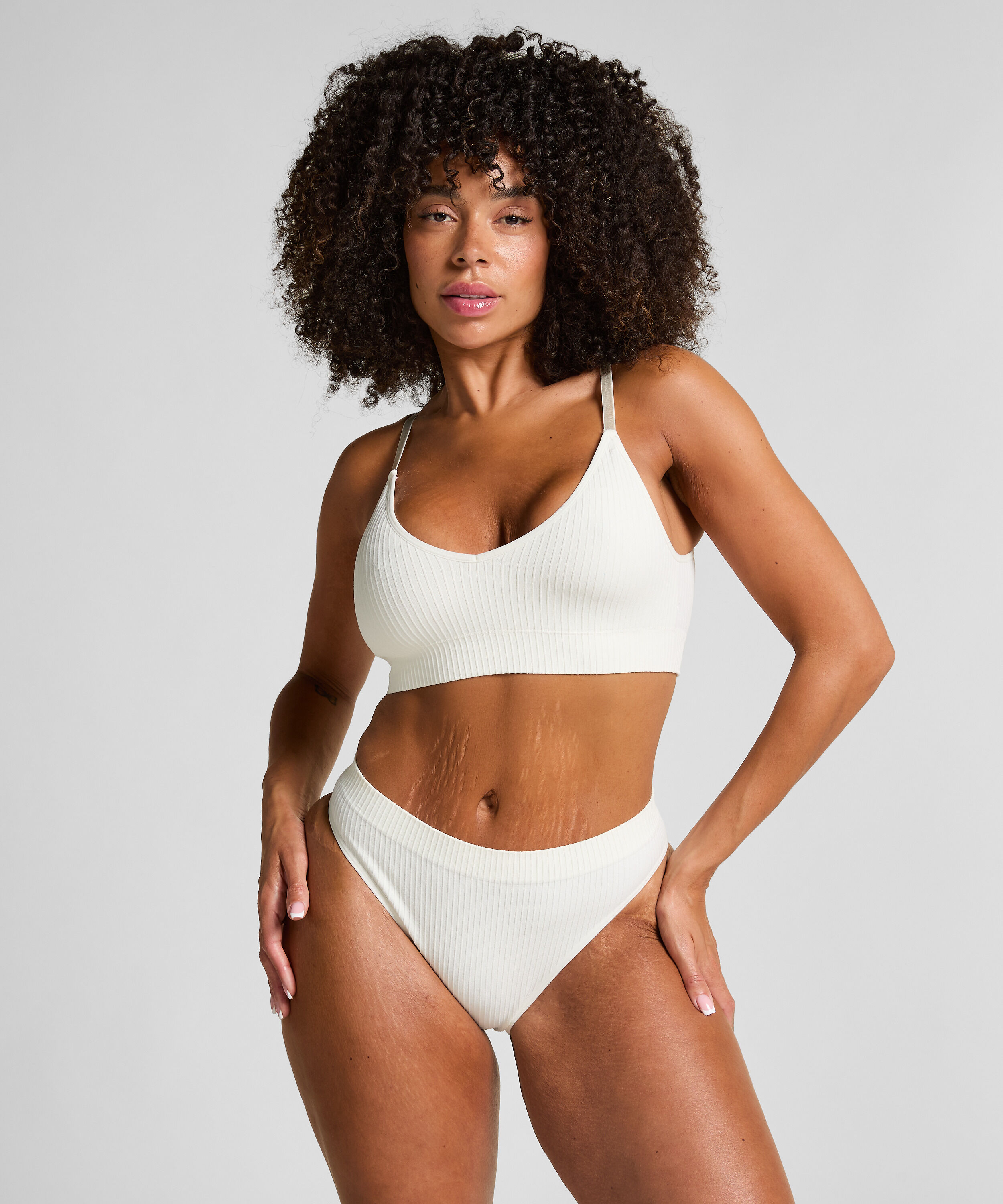 Slip brésilien Dianne, Blanc Slip brésilien Dianne, Blanc