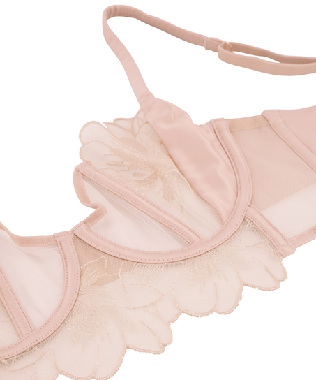 Soutien-gorge longline à armatures non préformé Sher, Rose