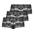Lot de 3 boxers Sienna, Noir