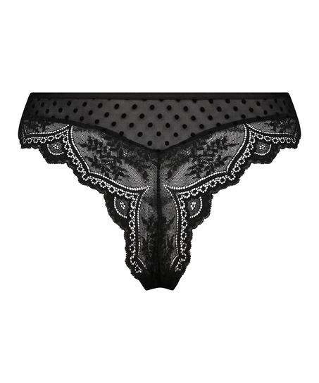 Slip brésilien Tonia, Noir