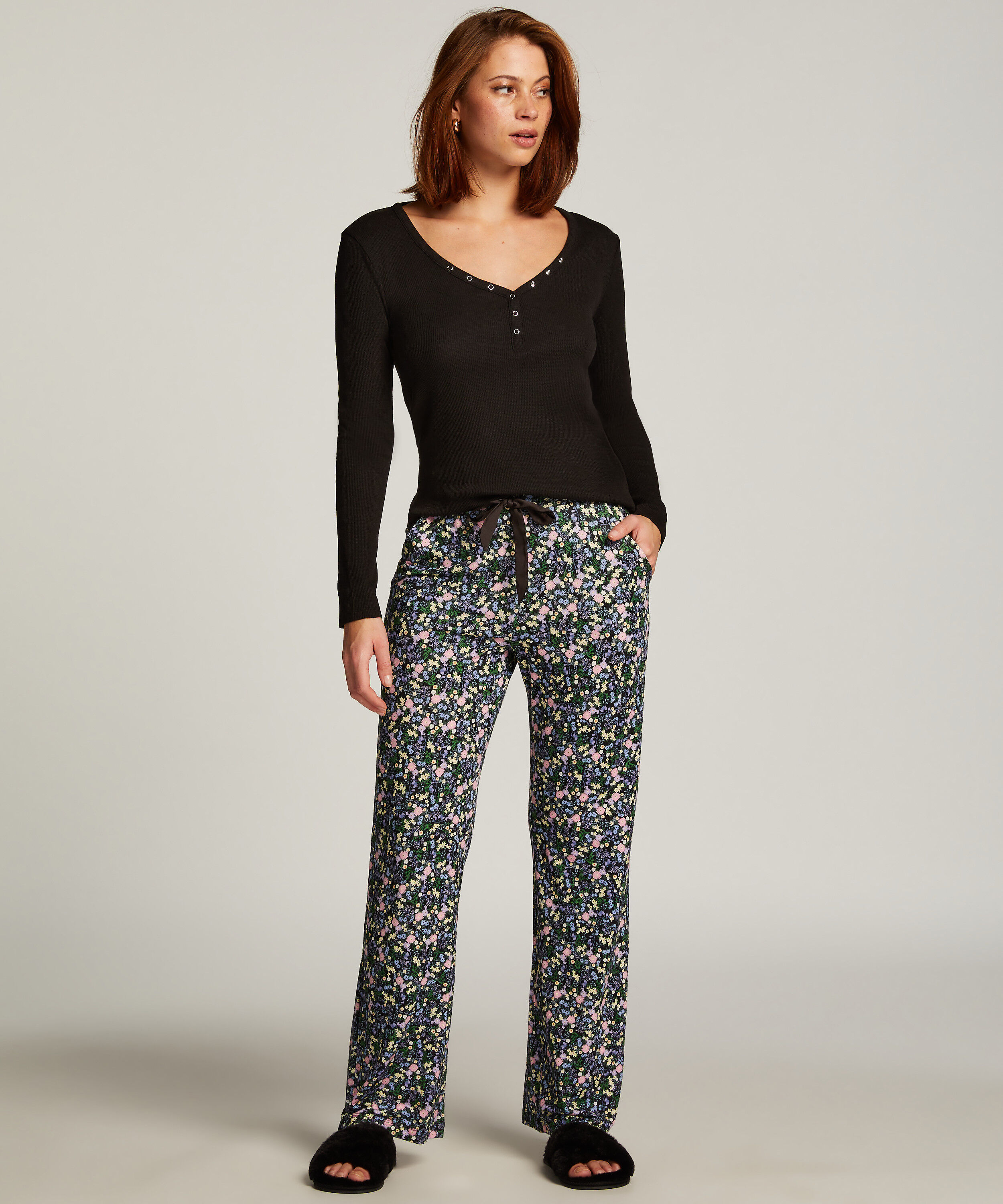 Petite pantalon de pyjama, Noir Petite pantalon de pyjama, Noir