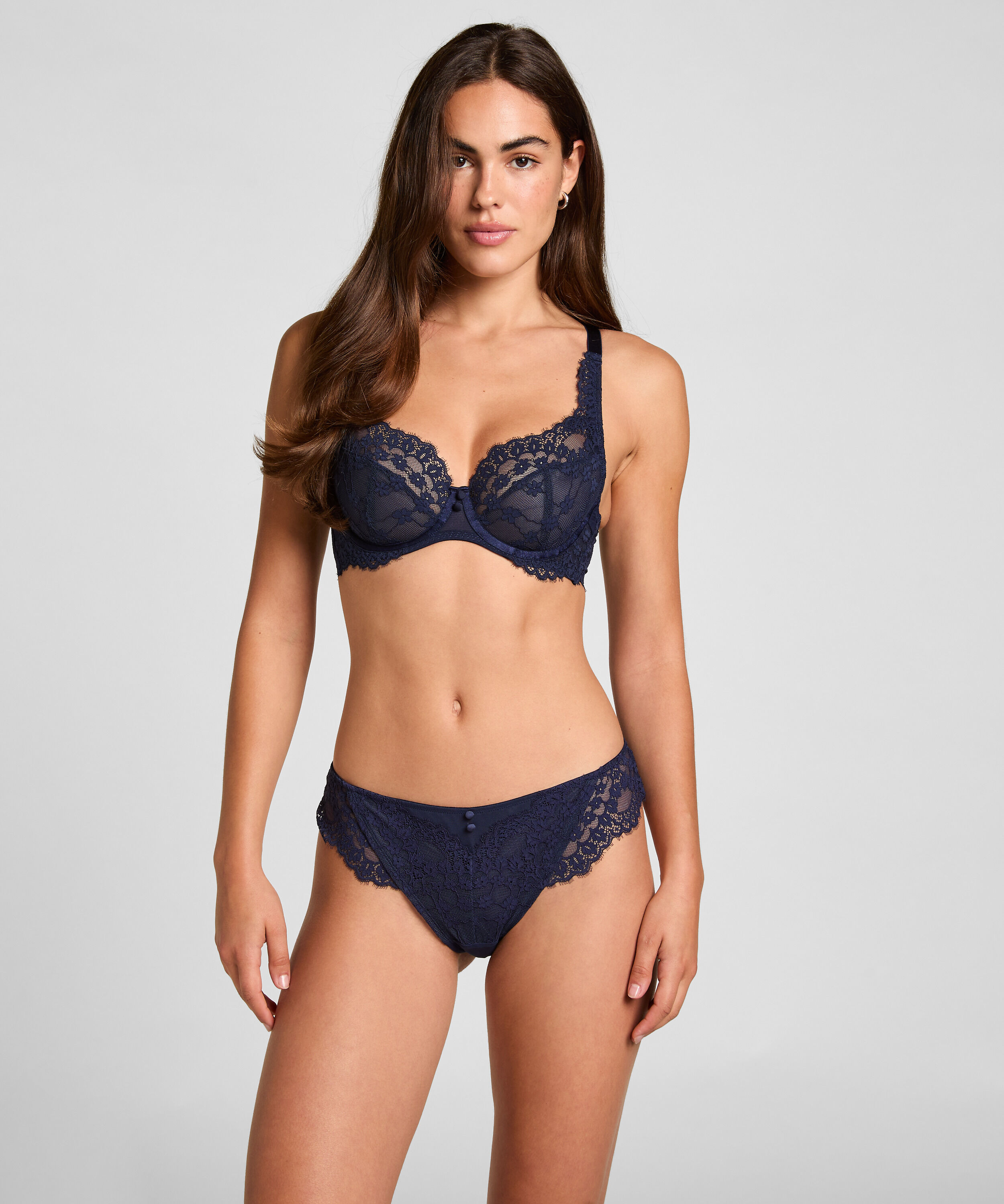 Slip brésilien Daisy, Bleu Slip brésilien Daisy, Bleu