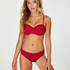 Haut de maillot de bain push-up rembourr&eacute; &agrave; armatures Lola, Rouge